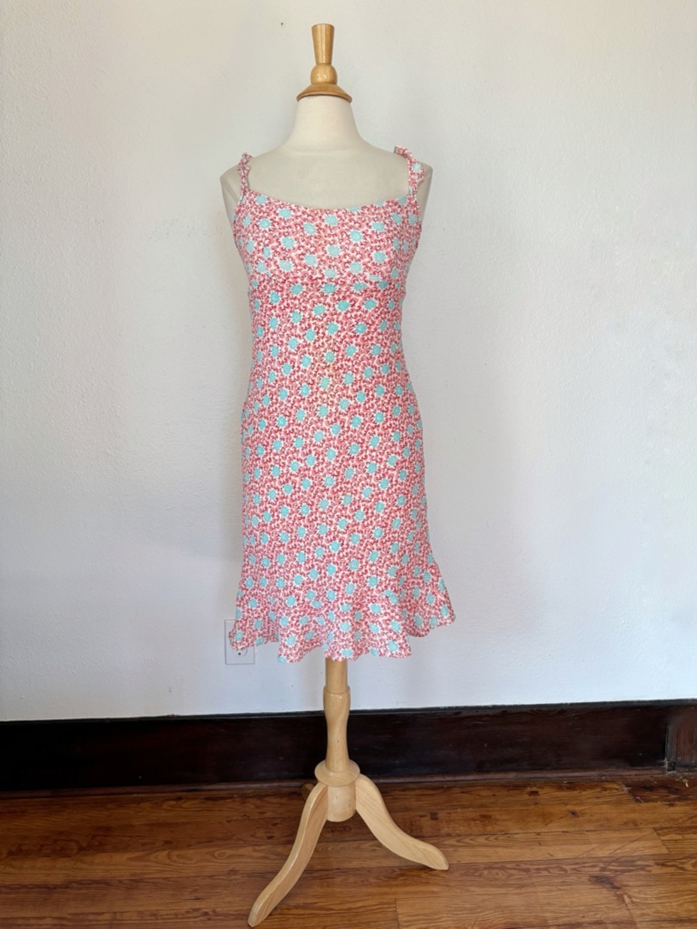 Vintage 90s Empire Waist Ruffle Sun Dress